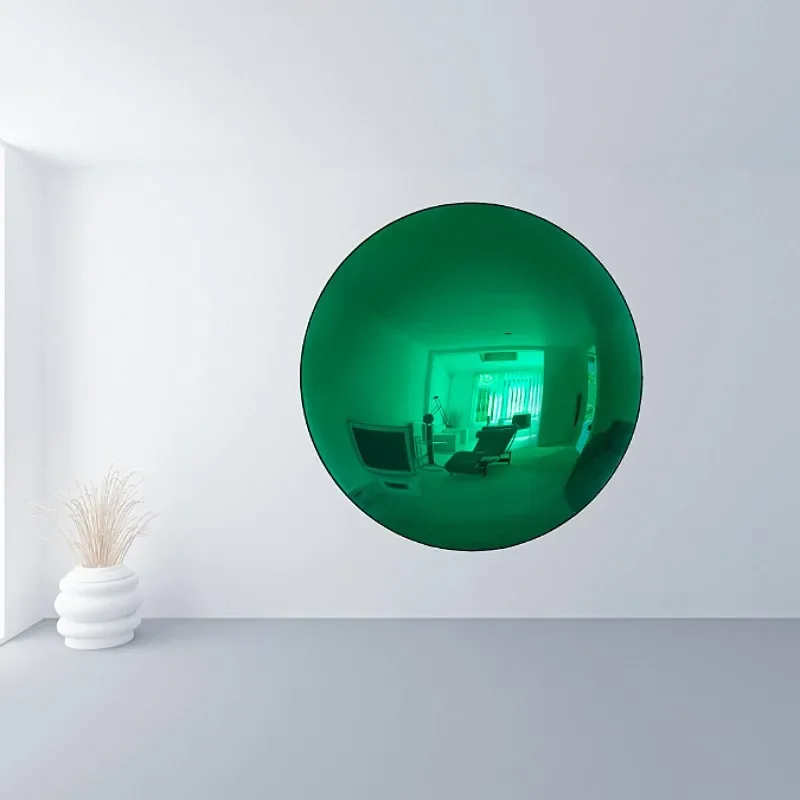 Nn 170cm-180cm Convex Mirror Wall Decoration, Stainless Steel, Sky Mirror, Background Wall Pendant, Living Room, Bedroom, Villa,