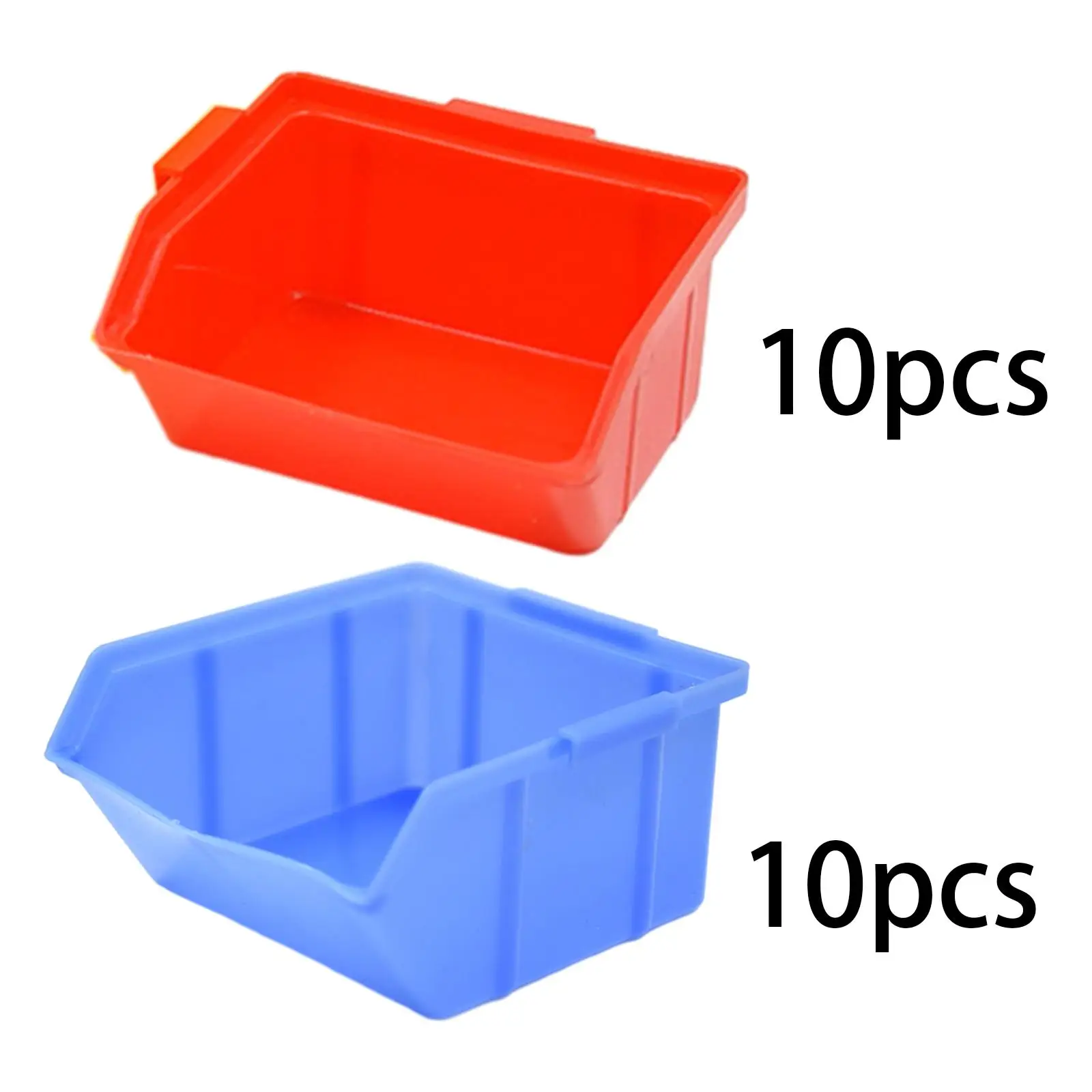 10 Pieces Small Parts Organizer Nail and Screw Organizer Stackable Storage Bin