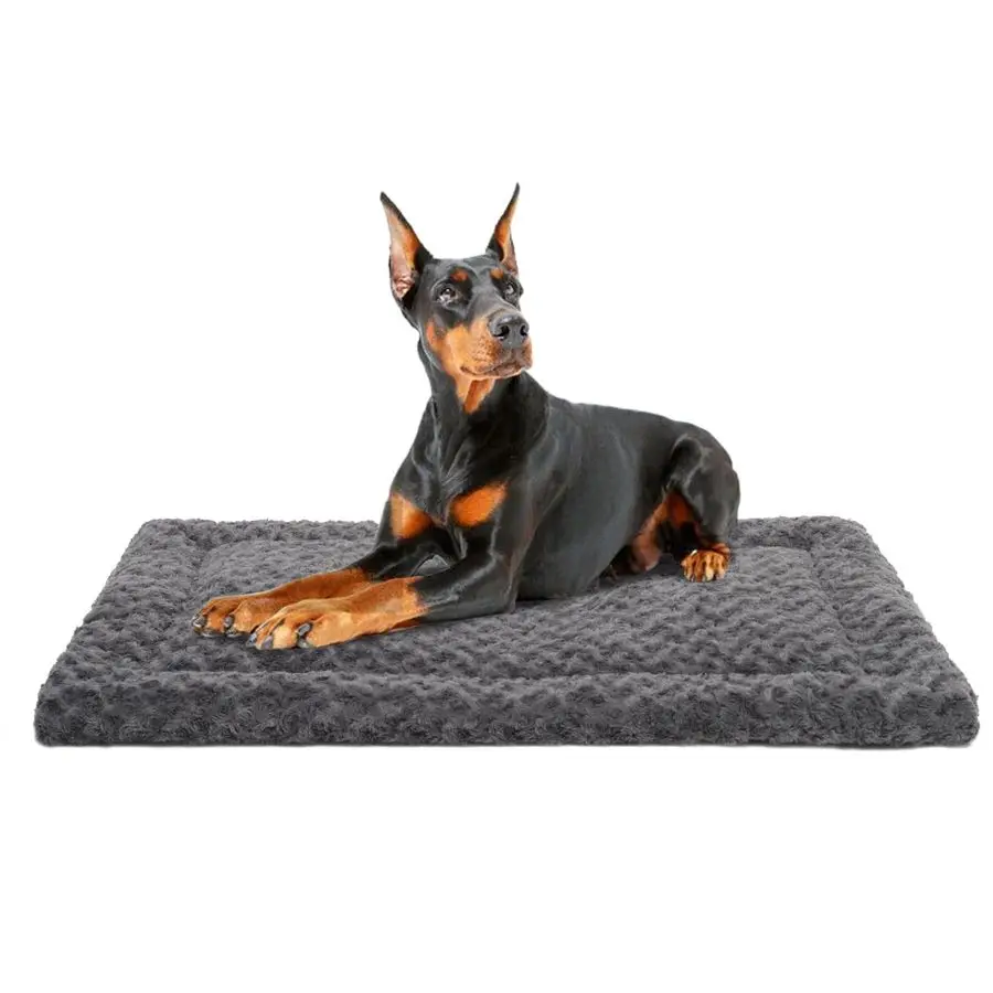 

Washable Dog Bed Mat Reversible Dog Crate Pad Soft Fluffy Pet Kennel Beds Dog Sleeping Mattress for Large Jumbo Medium Small Do
