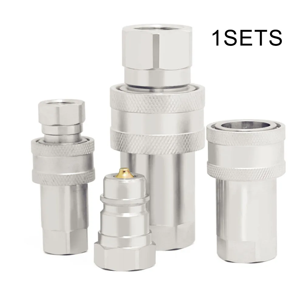 Imagem -02 - Encaixe de Liberação Rápida Iso Iso7241-a Npt um Conector de Acoplamento Hidráulico Relação de Mudança Rápida Npt1