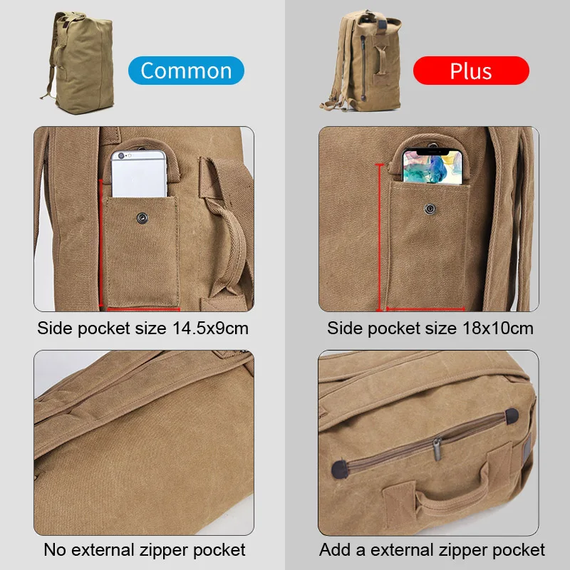 Imagem -02 - Grande Bolsa de Viagem de Lona para Homens Mochila de Montanhismo Bolsas de Ombro para Meninos Mochilas de Bagagem Masculina Xa88c