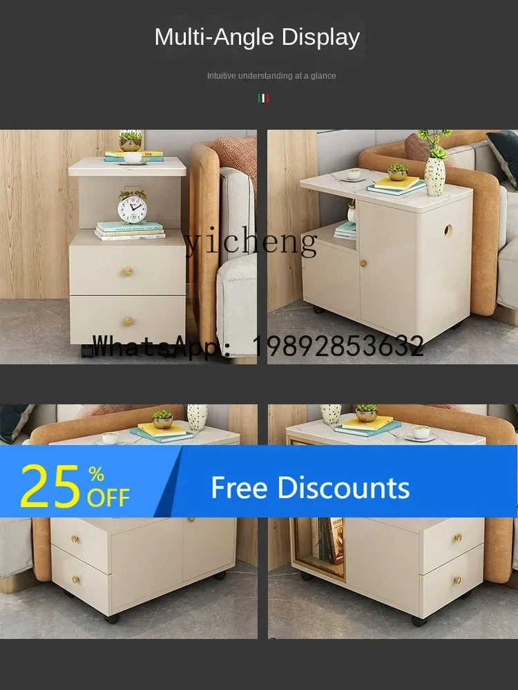 

household mini coffee table sofa side table side cabinet balcony shelf