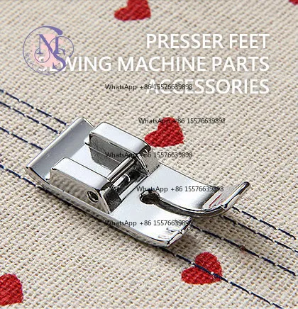 Straight Stitch Presser Foot, Thin & Thick Fabric Quilting Sewing Machine Accessory