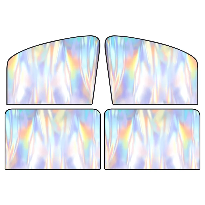 Car sunshade side curtain magnetic laser coating titanium silver window privacy heat insulation sun protection sunshade for car