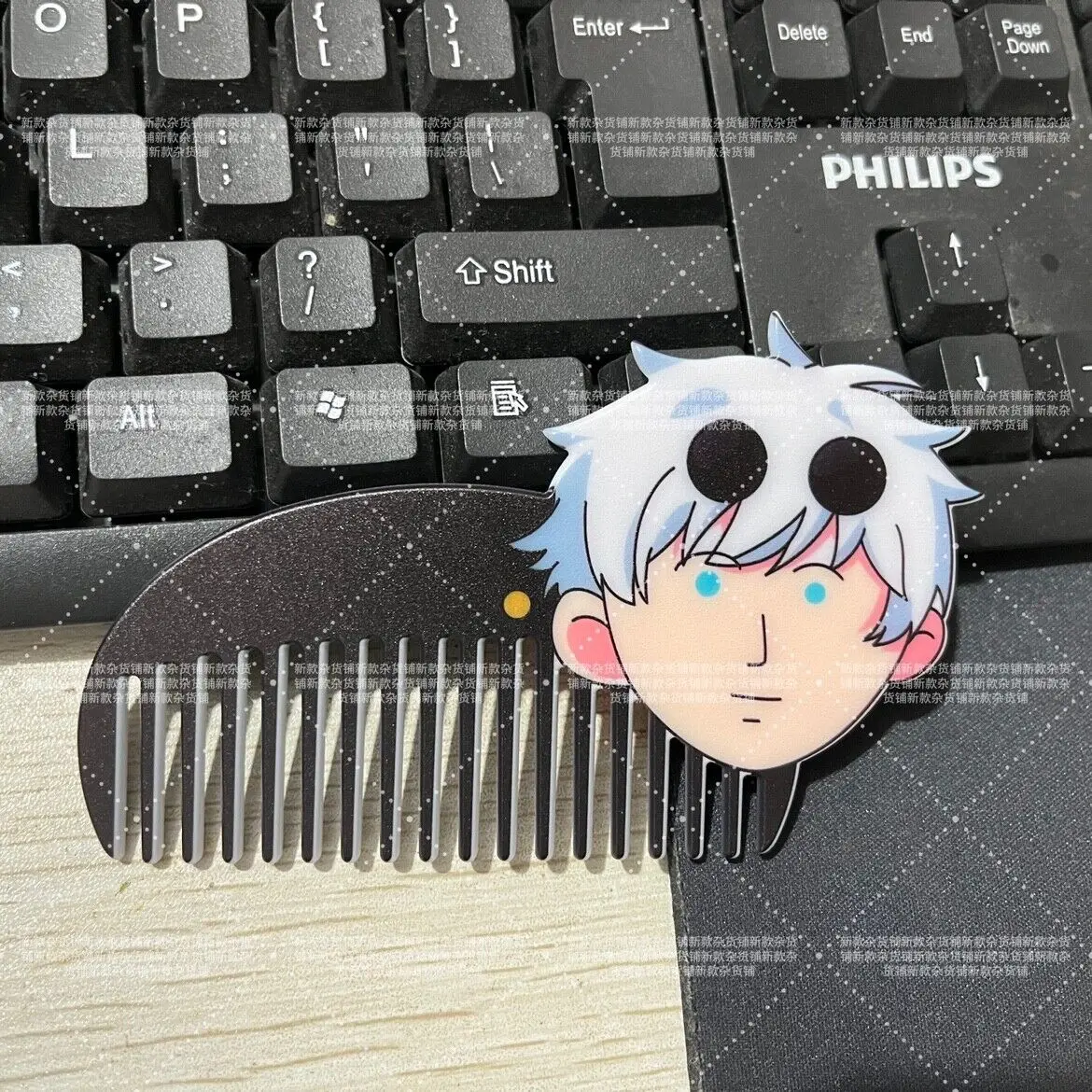 

Jujutsu Kaisen Satoru Gojo Anime Plastic Double-sided printing Comb Cosplay Pettine Cartoon Decorate Gift