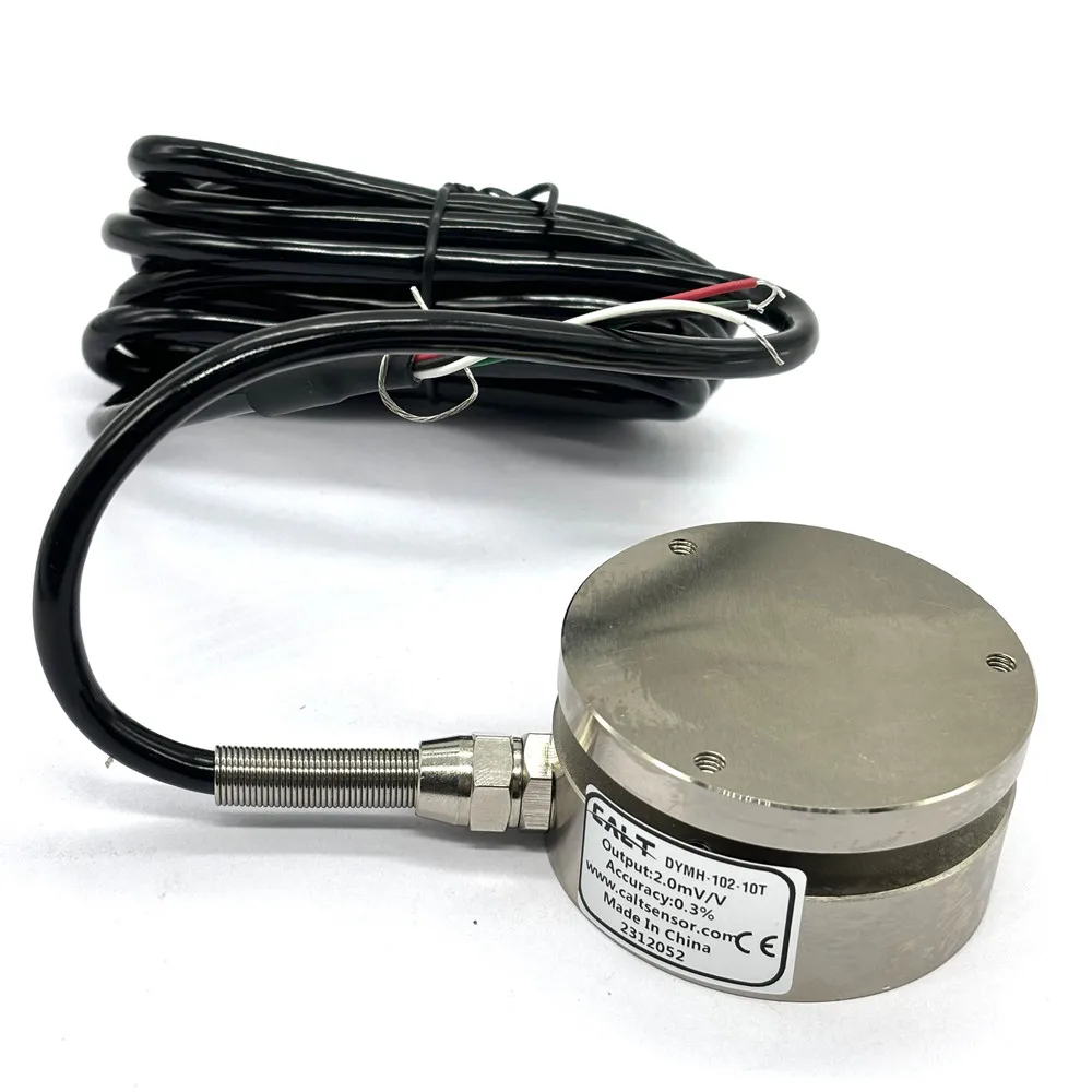 CALT Pressure Force Sensor 58mm Inline Load Cell DYMH-102 3T 5T 10T Impact Force Weighing Sensor