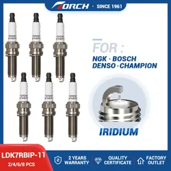 2-8PCS Iridium Spark Plugs Torch LDK7RBIP-11 Replace for ILZKR7B11GS Honda 12290-R41-L01 12290R41L01 YR7SII3520X DXU22HCR-D11S