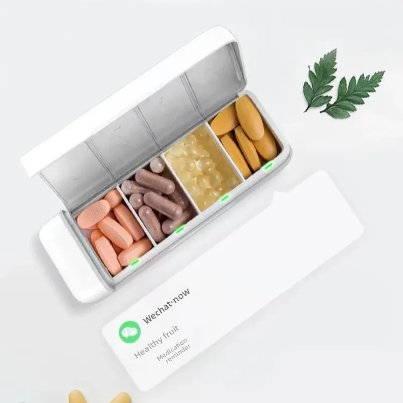 ‌Smart Pill Organizer with Alarm - 7-Day Portable Medicine Box for Seniors, Weekly Pill Case, Auto Reminder, Travel Storage