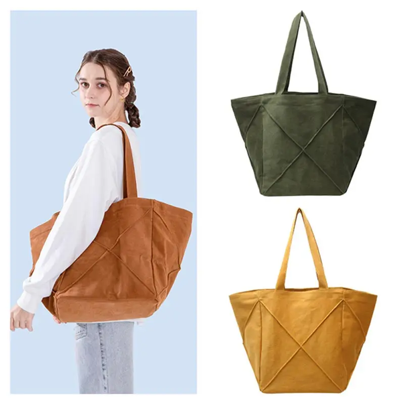 

Simple Large Capacity Canvas Bag Korean Fashion Women Shoulder Bag Large Portable Travel Tote Bag Outdoor Yoga Fitness Sport Bag