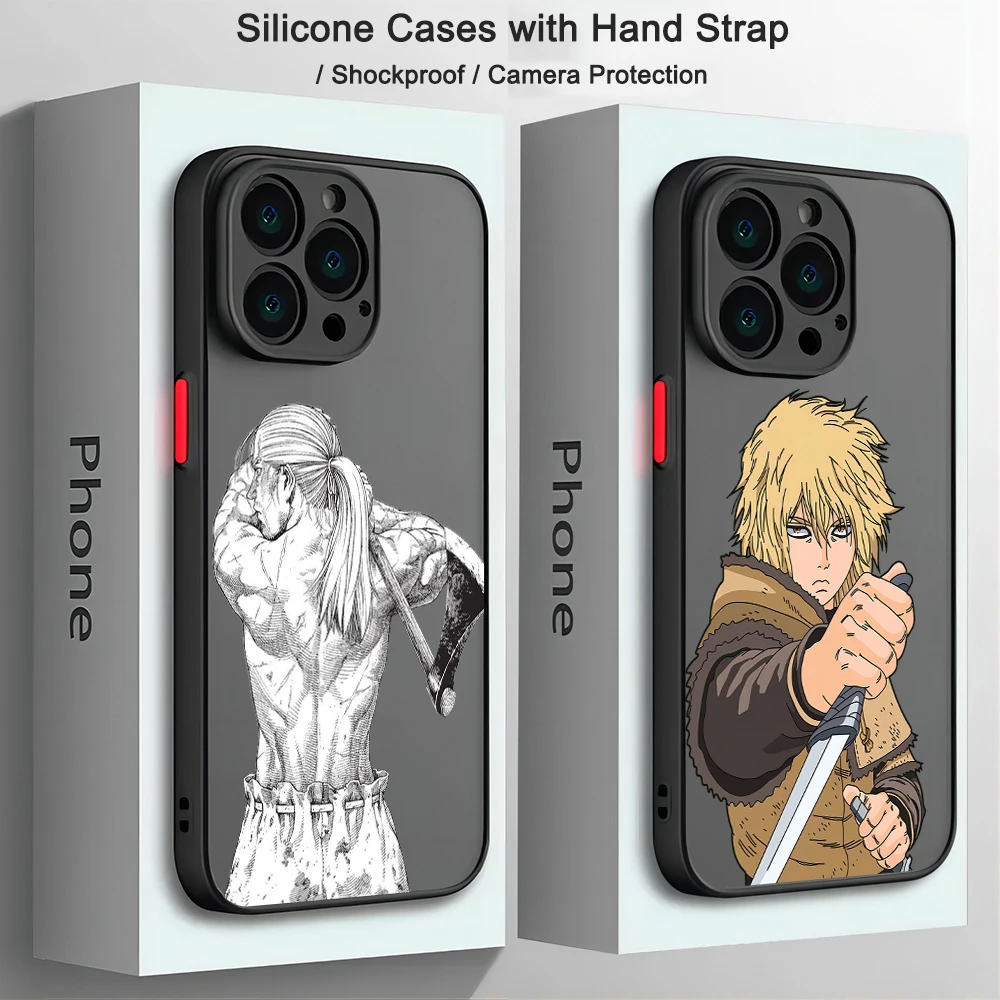 Manga Vinland Saga Phone Case For iPhone 15 14 13 12 11 Mini Pro Max X XR XSMax 7 8 Plus Matte Transparent Back Cover