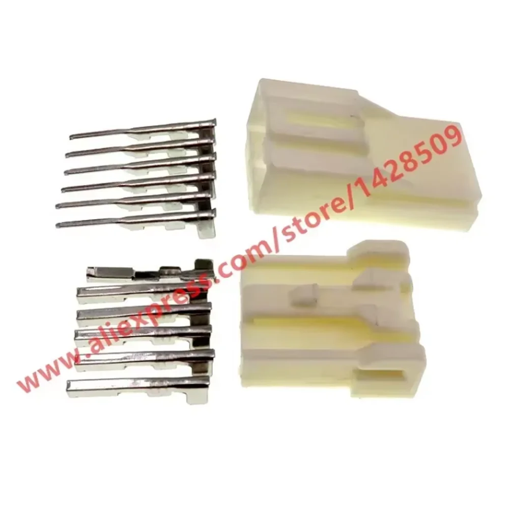 1 Set 6 Pin Automotive Car Rear View Camera Wire Socket 7282-8663 7283-8660 Connector For Nissan