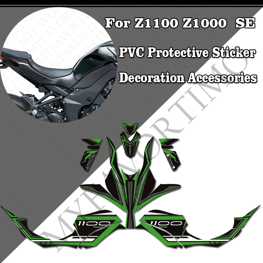 For Z1100 Z1000 Z 1100 1000 SE Tank Pad Knee Grip Gas Fuel Oil Protection Body Fender Front Fairing Stickers Decals Accessories