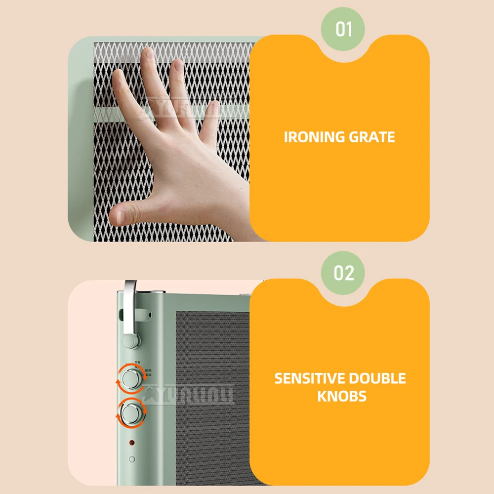 가정용 고속 난방 전기 온열기, 휴대용 수직 공간 히터, 거실, 침실, 사무실용, 2200W