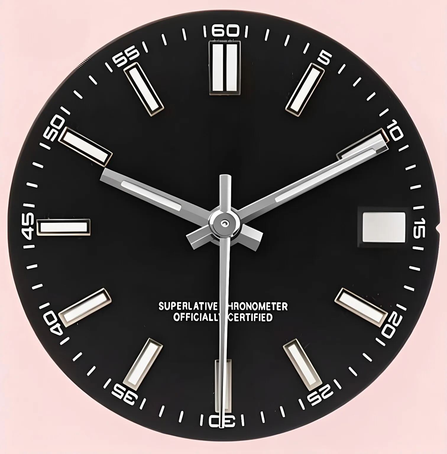 

Datejust Oyster 28.5MM NH35 Dial Hands Pointers Fit NH35 Movement With Date Window Sterile Dial Green Luminous Pointers Needles