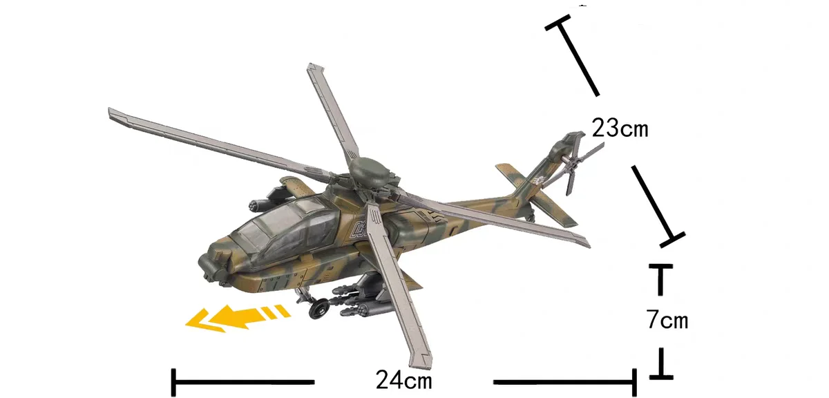 1:72 Maßstab Militärhubschrauber-Modell Plastik-Bausatz AH-64 Apache & EC-665 Tiger Montage-Puzzle Spielzeug für Sammler und Geschenke # M – Detail 6