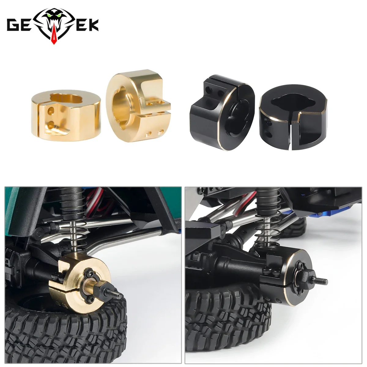 47g/Set TRX4M Rear Axle Weights Black Brass Counterweight for 1/18 RC Car Crawler TRX4-M Bronco Defende Upgrade