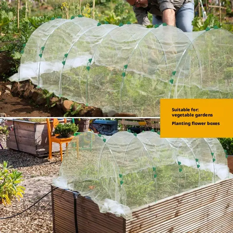 Garden Hoops Kits for Netting Tunnel Garden Hoops Greenhouse Frame Flexible Tunnel Arch Crop Protection Hoops for Garden Netting