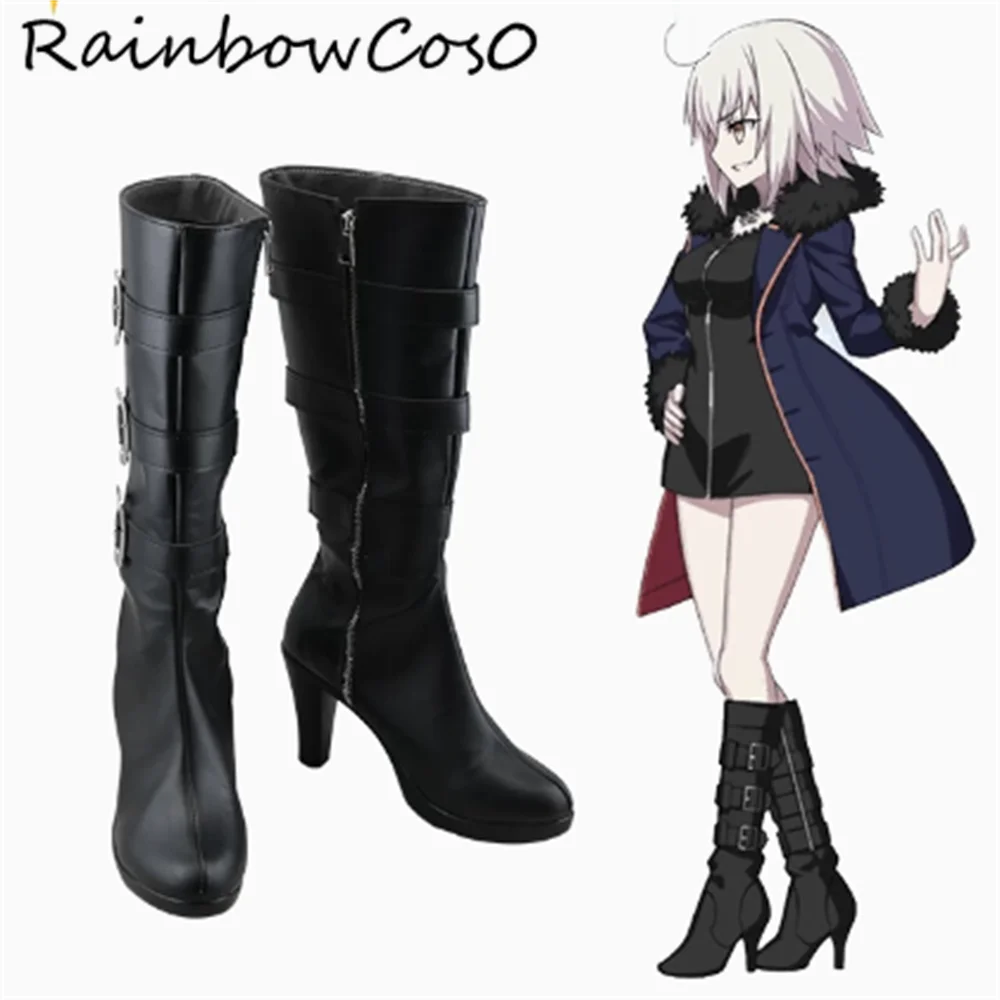 

Alter Jeanne d'Arc Fate/Grand Order Cosplay Shoes Boots Game Anime Party Halloween RainbowCos0 W4967