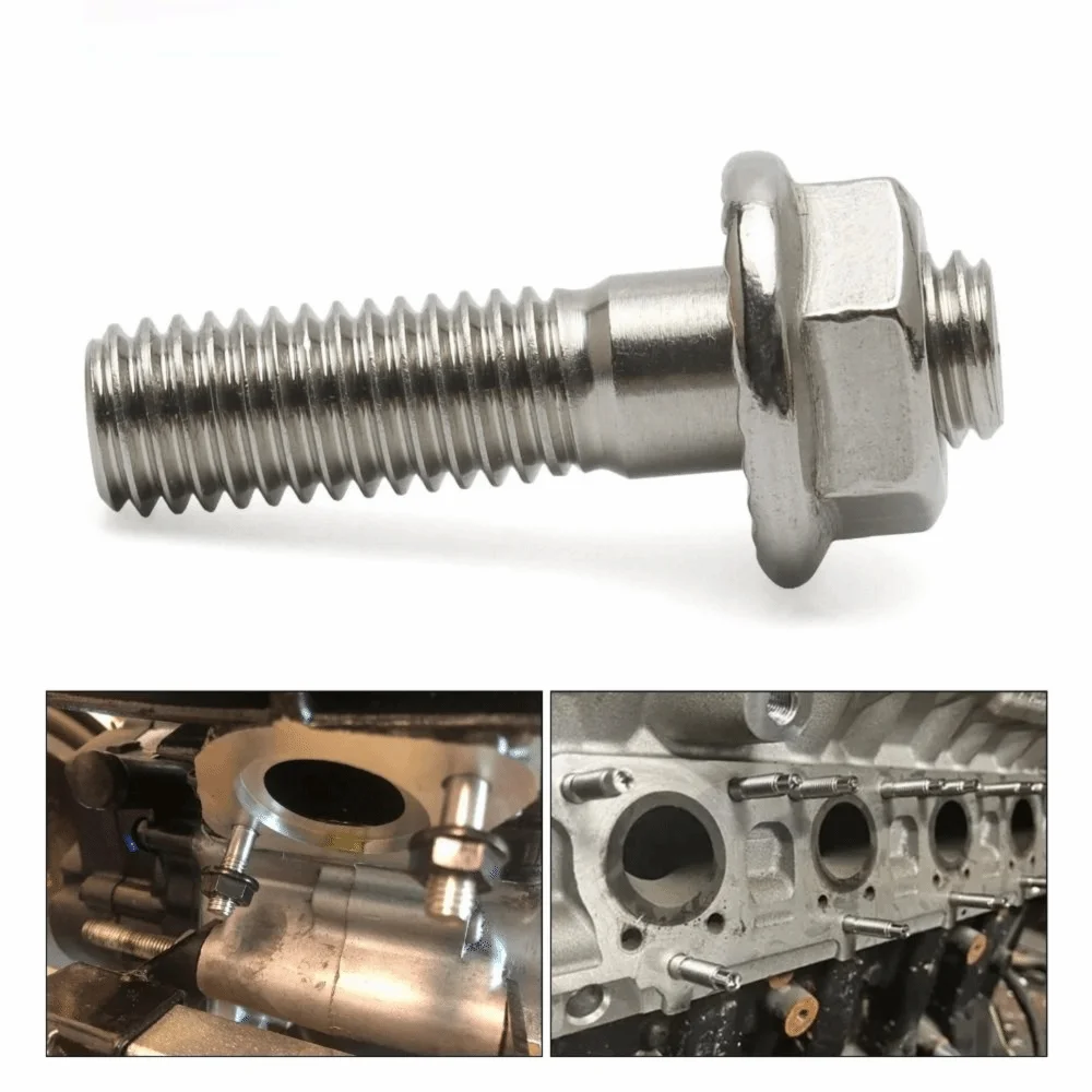 Stainless Steel Exhaust Manifold Bolt High Strength Corrosion Resistance Stud Kit Stable Installation Heavy Duty