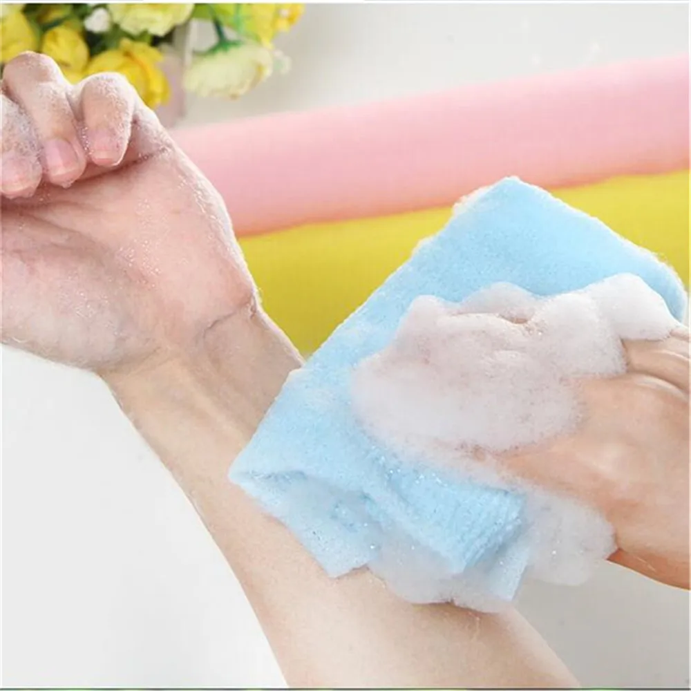 1/3/5 Pcs Random Color Cheap New Hot Sale Exfoliating Bath Shower Cloth Scrubbing Body Cleaning Washing Towel