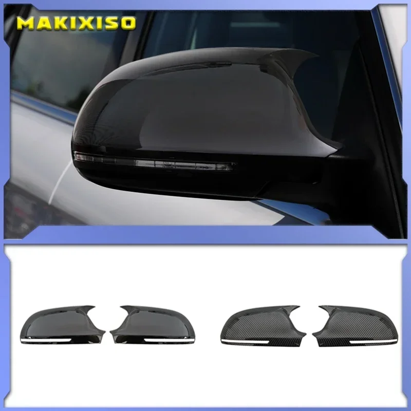 ABS material Carbon appearance Mirror Cover Rearview Side Mirror Cap S Line For Audi A3 8P A4 A5 B8 2008-2009