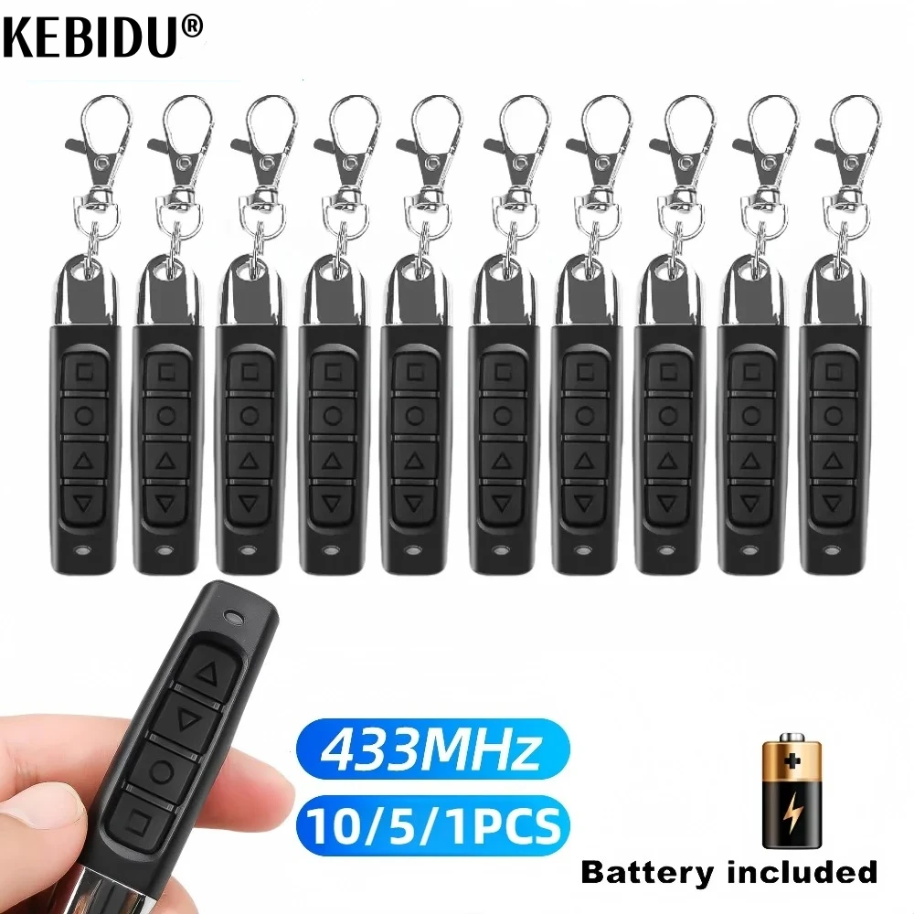 

433mhz Remote Control Duplicator Universal Remote key Copy Clone Replacement Garage Door Keychain RF 433.92Mhz Transmitter