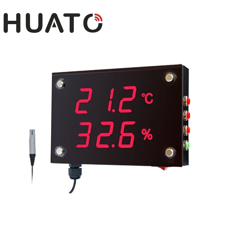 2026 Red Led Digital Thermometer Factory/Warehouse /Workshop : Large Led Display Thermometer Hygrometer Visual Thermometer Hygro
