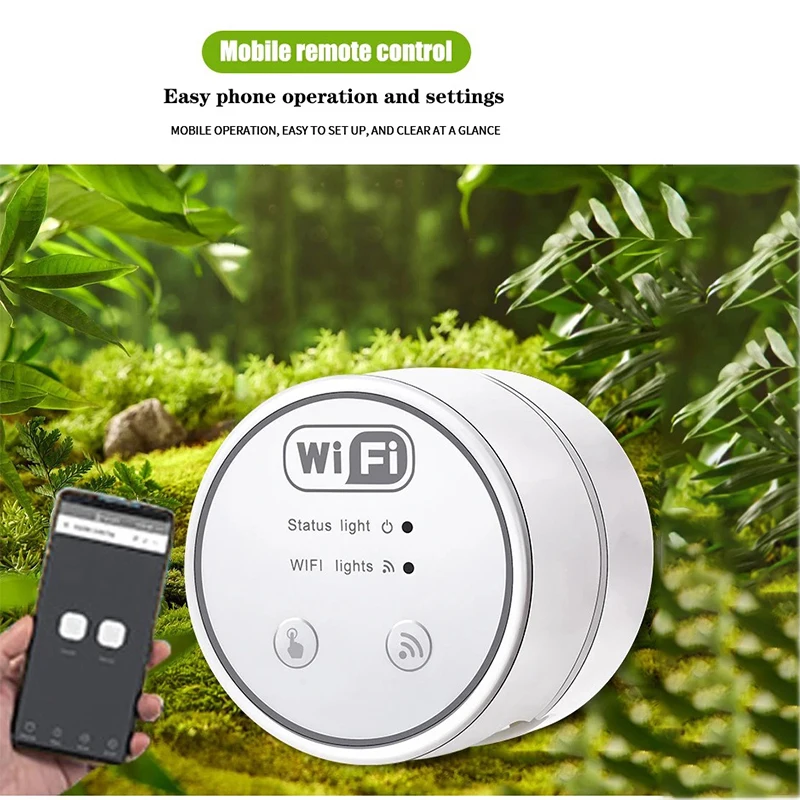 WiFi intelligent rain forest water tank timing spray system automatic sprinkler humidification irrigation controller