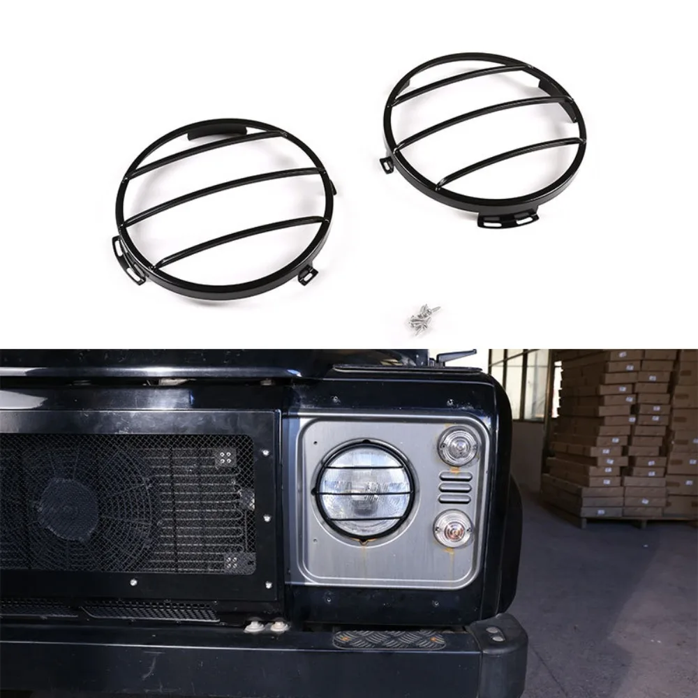 

Car Headlight Tail Lamp Protective Cover For Land Rover Defender 90 110 130 2004-2019 Car Light Protection cover Car Accessories