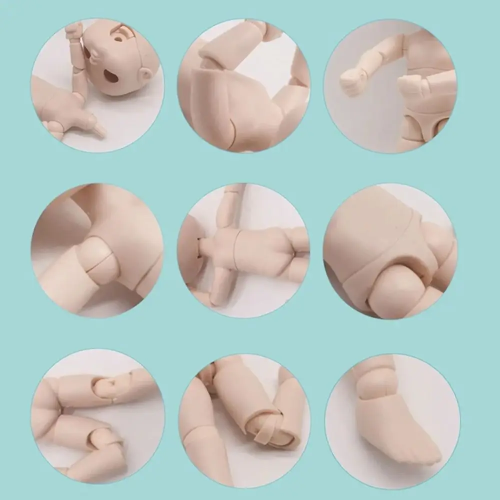 

Doll Accessories Multi Joint Ob11 Doll Toy Dress Up No Makeup Ymy Body Doll Hand Set White Skin Doll Model Body 1/12 Bjd
