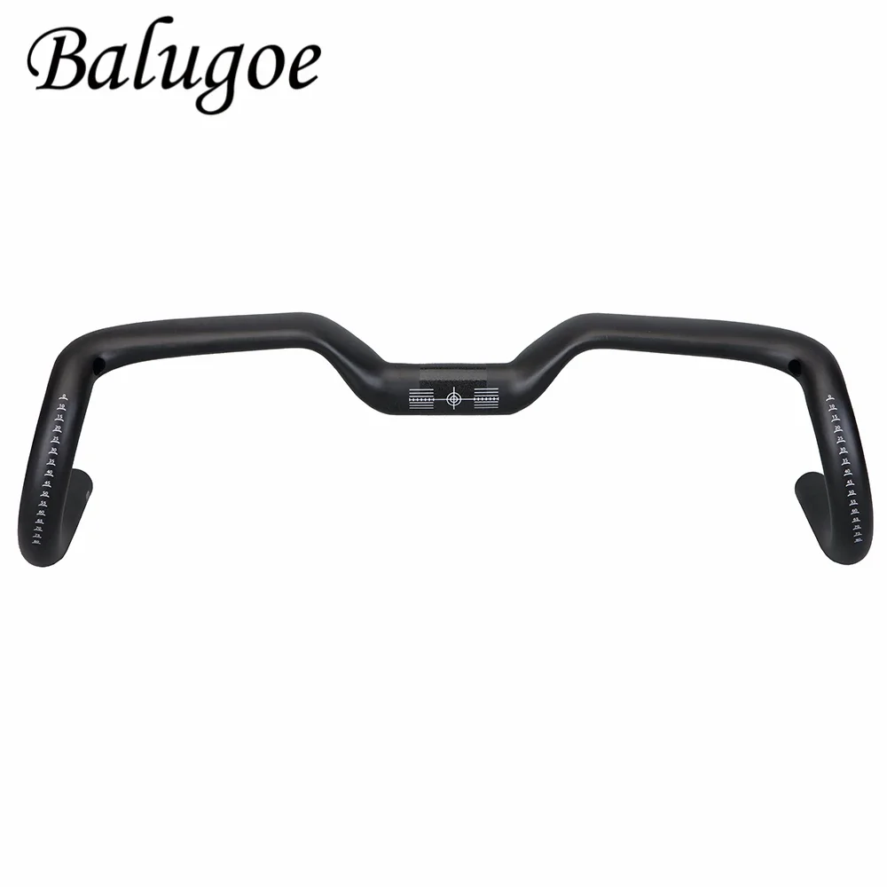 2023  Gravel handle 10° Carbon Bicycle Handlebar T1000 Aero Handlebar Di2 Ultra Light 40 42 44cm drop Road Bike Handlebar