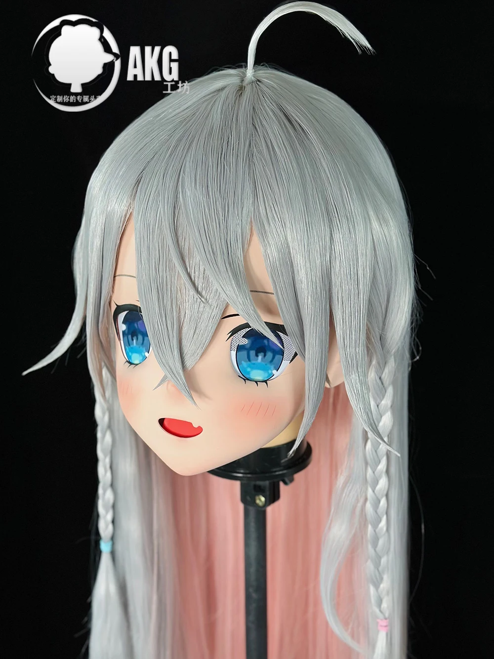 

(AL67) Customize Character Crossdress Female/Girl Resin Half/ Full Head With Lock Cosplay Japanese Anime Game Role Kigurumi Mask