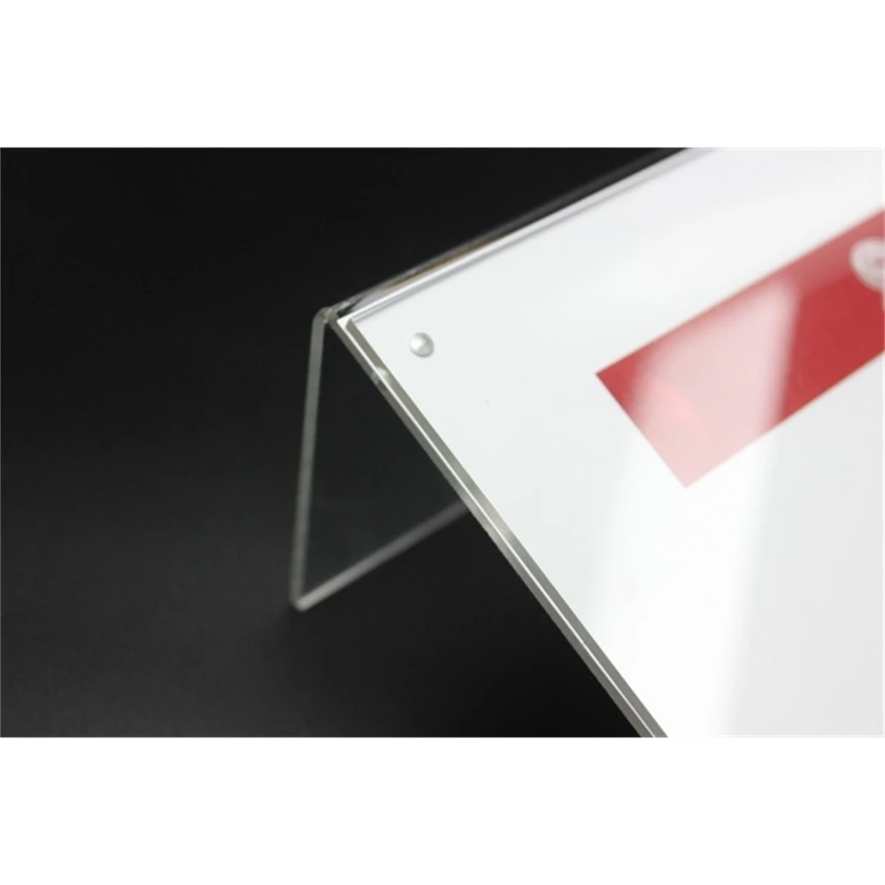 150*100mm L Strong Magnetic Advertising Tag Sign Card Display Stand Acrylic Table Desk Menu Price Label Holder Stand