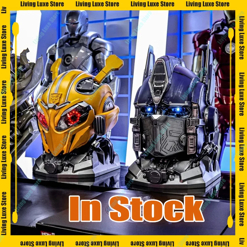 2025Transformers 1:1 Skyreach Pillar  Helmet Genuine Glow Anime Fiugre Wearable Face Changing with Speakers Model Dolls Decor To