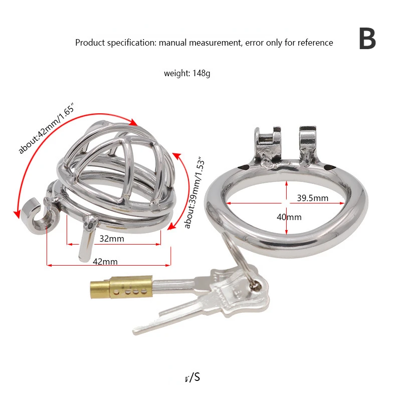 Mini Micro Hollow Chastity Cage Stainless Steel Chastity Device Cock Cages Men\'s Penis Penis Rings Bondage Lock Sex Toys For Men