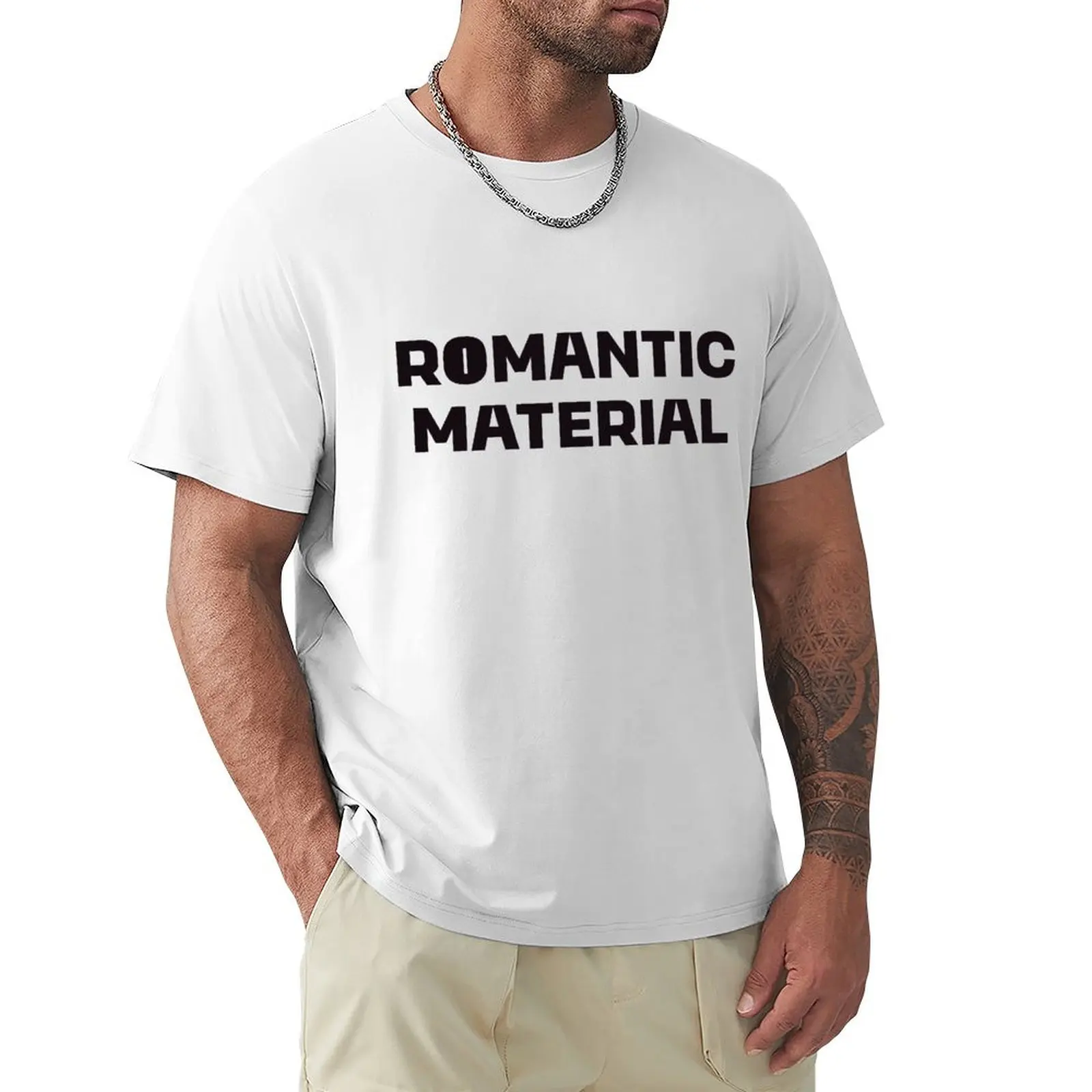 Romantic Material T-shirt kawaii clothes customs tops funnys t shirt for men