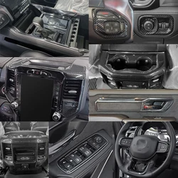 ABS Car Gear Shift Cup Holder Decoration Panel Cover Stickers for Dodge Ram 1500 TRX T-rex 2023 2024 2025 Interior Accessories