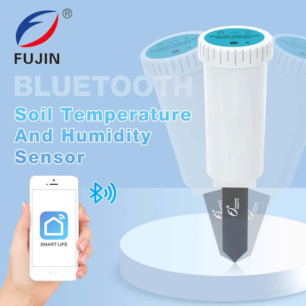 FUJIN Bluetooth Wireless Soil Temperature And Humidity Sensor House Gardening Irrigation Timer  Wireless Remote Controller