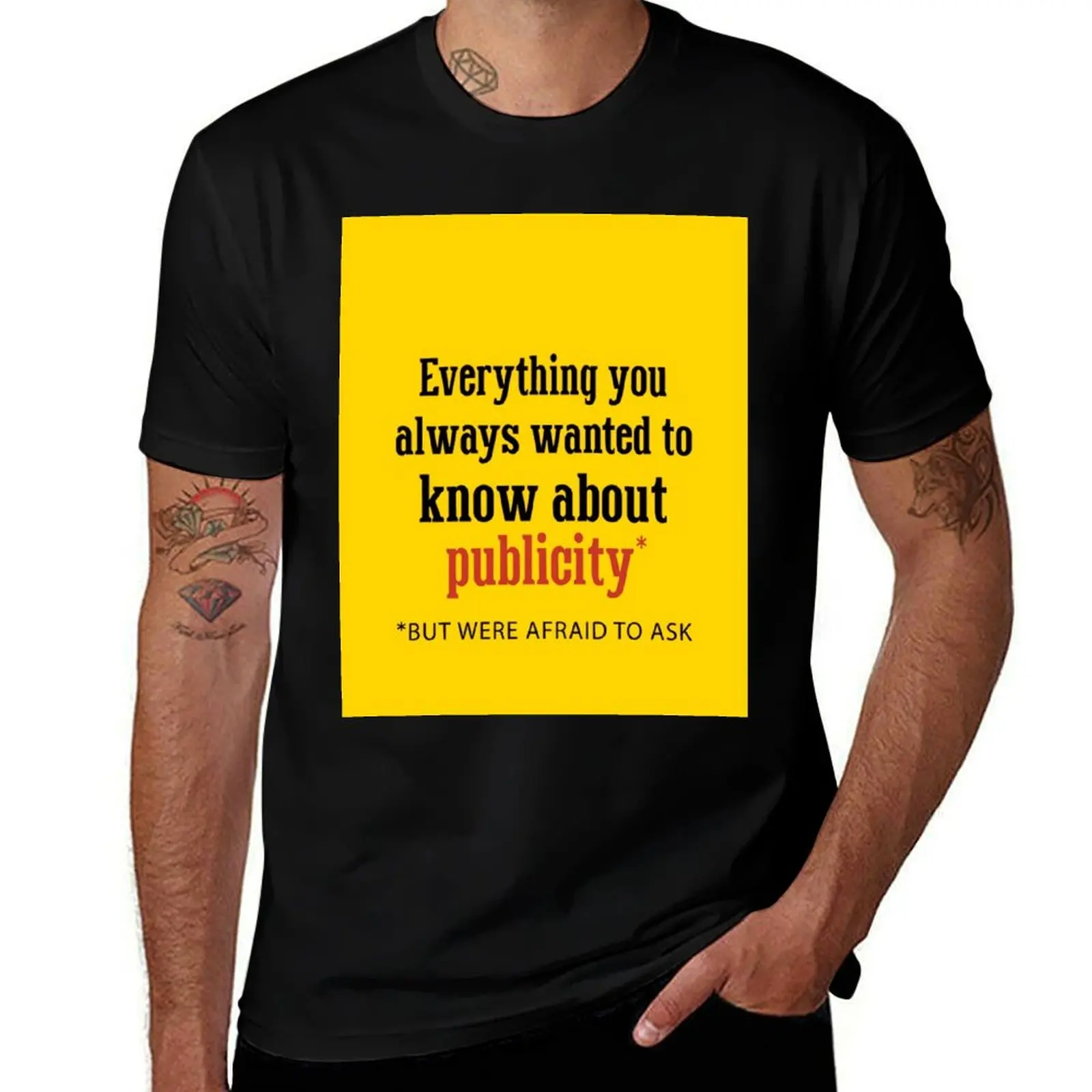 Everything you always wanted to know about publicity T-Shirt affliction shirts vintage graphic tee mens big and tall t shirts