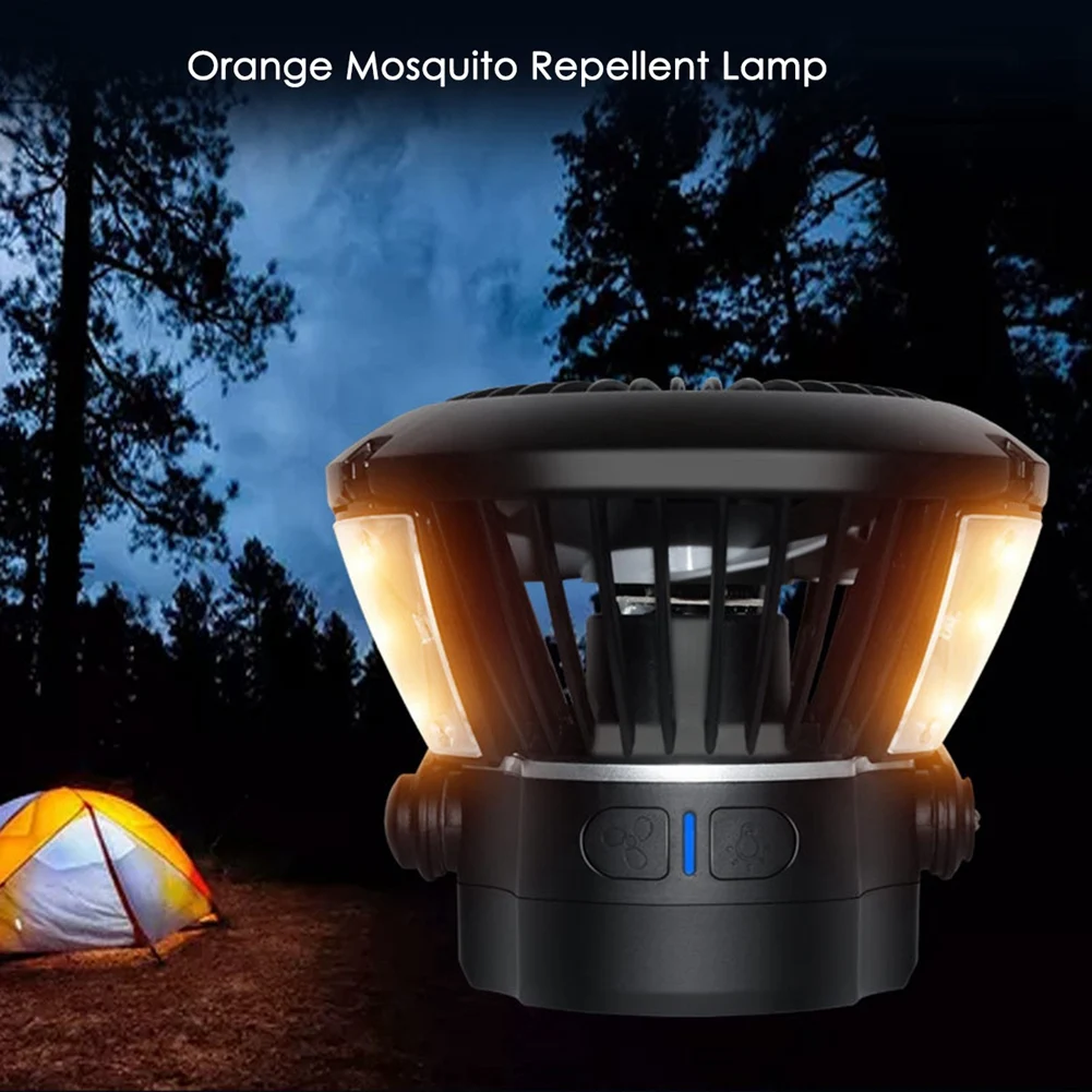 Lanterne de camping LED portable avec ventilateur de plafond, énergie solaire, aste par USB, lampe de tente, 2 pièces