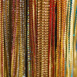 1Yard Crystal Glass Rhinestone Chain Gold Silver Bottom Sew on Stone Cup Gule on Rhinestone Trim DIY Accessories 2/2.5/2.8/3.0mm