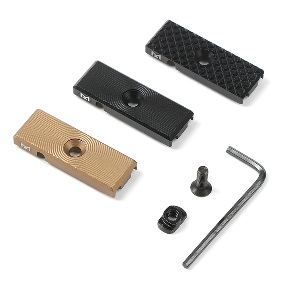 Aluminum CNC M-LOK Keymod Metal Wire Guide System Cable Management Rail Cover Tail Fixed Mount Hunting Tactical Gear Accessory