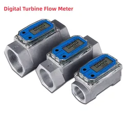 Digital Turbine Flow Meter for Measuring Gasoline Diesel Kerosene Digital Liquid Flow Meter Meter PCB Electronic Indicator