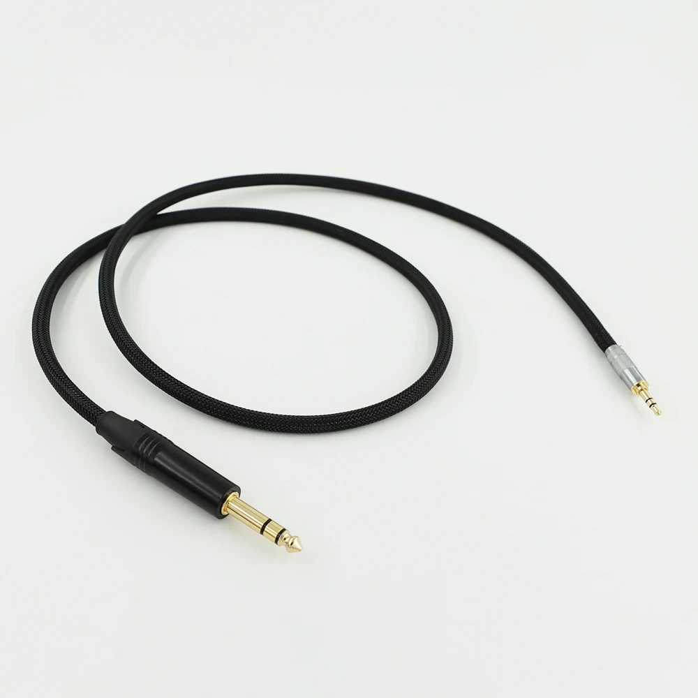 Canare L-4E6S スター クアッド 3.5mm ～ 6.35mm TRS ステレオ ケーブル シールド付き OFC PC/ミキサー用 ブラック ​