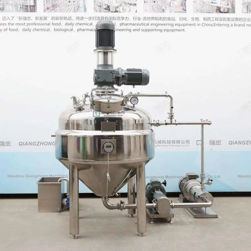 Industrial 1000L 2000L Cream Homogeneous Mixing Kettle Vacuum Defoaming Mayonnaise Maker Honey Maker