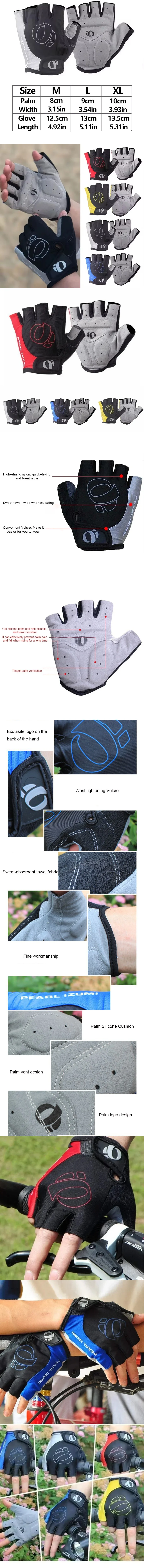 Half Finger Radfahren Handschuhe Männer Frauen Anti Slip Schock Atmungsaktive Sommer Fahrrad Handschuhe Fingerlose Sport Gym Training Fahrrad Handschuhe – Detail 1