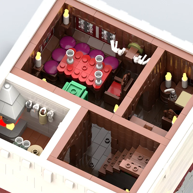 10737-teilige modulare deutsche Turmhaus-Modellbausteine als Geburtstagsgeschenk