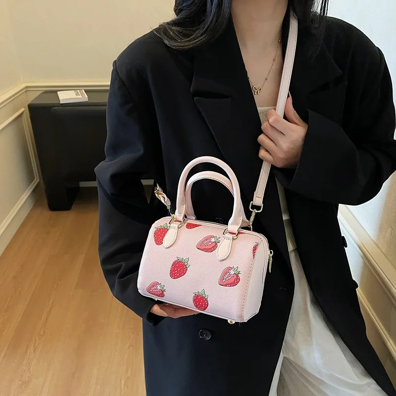 ​ ​ Chic 2025 Nuova borsa tote da donna con stampa floreale, borsa a tracolla di grande capacità, borsa a tracolla stile dolce per lavoro e appuntamenti