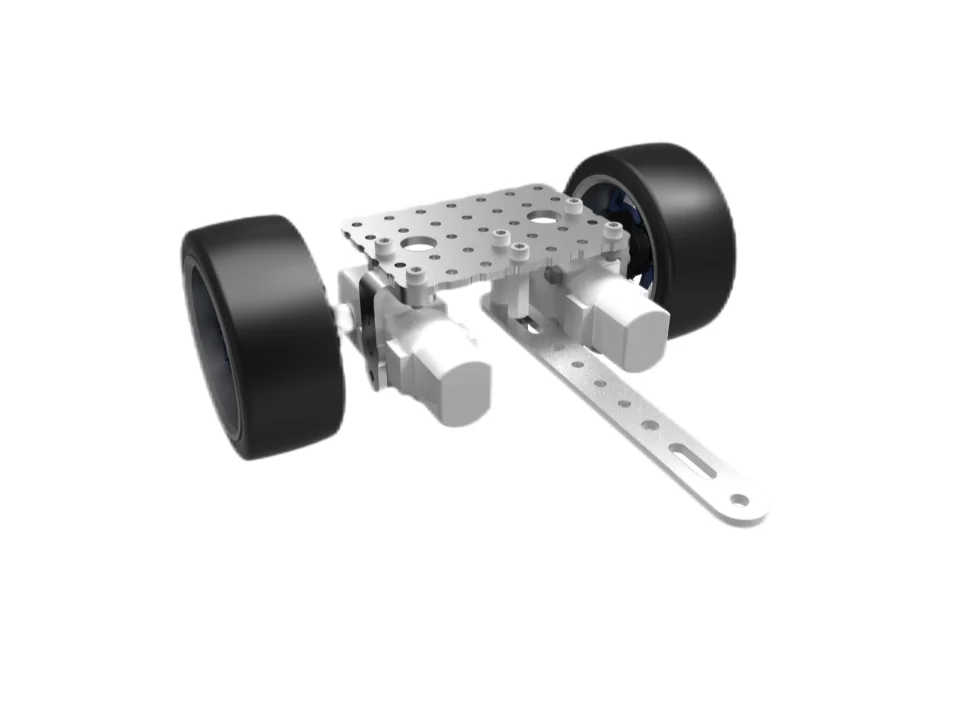 AT-255B 4WD Ultrasonic Line Tracking Robot Kit Dual Drive for Robotics Enthusiasts