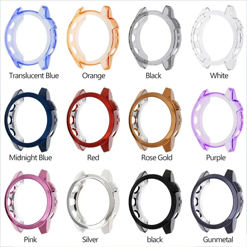 Protector Case para Garmin Fenix 7, Smart Watch, TPU, Soft Silicone Bumper, Frame protetor, Shell Sleeve